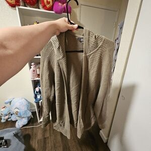 Marled Ribbed Cardigan